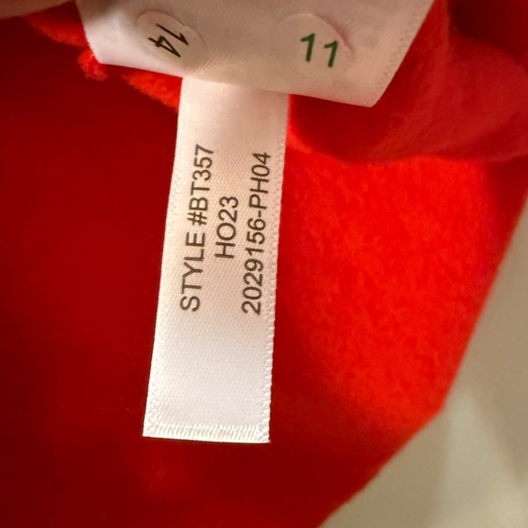 J. Crew Factory Tartan Button Neck Pullover Sweatshirt. Red Size M - Picture 9 of 11